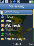 World Cup 2010 Theme messaging page