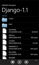 Windows Phone file list